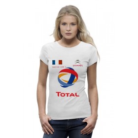 Женская футболка Premium с принтом WRC Sebastian Loeb в Петрозаводске,  |  | Тематика изображения на принте: 