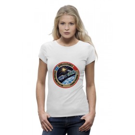 Женская футболка Premium с принтом Союз-Аполлон в Петрозаводске,  |  | 