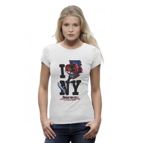 Женская футболка Premium с принтом Friday the 13th / I love NY в Петрозаводске,  |  | 