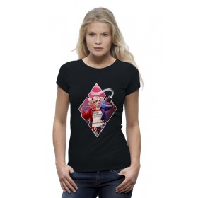Женская футболка Premium с принтом Харли Квинн Harley Quinn в Петрозаводске,  |  | 