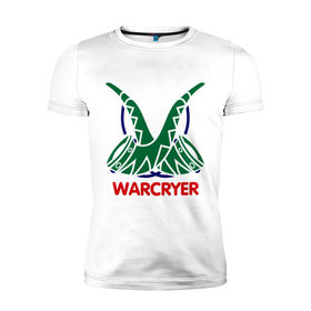 Мужская футболка премиум с принтом Orc Mage - Warcryer в Петрозаводске, 92% хлопок, 8% лайкра | приталенный силуэт, круглый вырез ворота, длина до линии бедра, короткий рукав | Тематика изображения на принте: lineage | warcryer