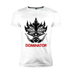 Мужская футболка премиум с принтом Orc Mage - Dominator в Петрозаводске, 92% хлопок, 8% лайкра | приталенный силуэт, круглый вырез ворота, длина до линии бедра, короткий рукав | dominator | lineage | orc mage