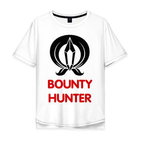 Мужская футболка хлопок Oversize с принтом Dwarf Fighter - Bounty Hunter в Петрозаводске, 100% хлопок | свободный крой, круглый ворот, “спинка” длиннее передней части | line age | lineage | компьютерные | линейка | охотник