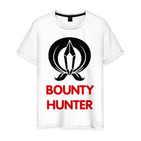 Мужская футболка хлопок с принтом Dwarf Fighter - Bounty Hunter в Петрозаводске, 100% хлопок | прямой крой, круглый вырез горловины, длина до линии бедер, слегка спущенное плечо. | line age | lineage | компьютерные | линейка | охотник