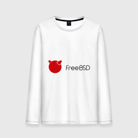 Мужской лонгслив хлопок с принтом Free BSD в Петрозаводске, 100% хлопок |  | Тематика изображения на принте: freebsd | linux | линукс | люникс