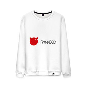 Мужской свитшот хлопок с принтом Free BSD в Петрозаводске, 100% хлопок |  | freebsd | linux | линукс | люникс