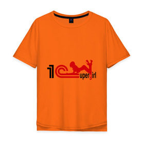 Мужская футболка хлопок Oversize с принтом 1C SuperGirl (4) в Петрозаводске, 100% хлопок | свободный крой, круглый ворот, “спинка” длиннее передней части | 1с | бухгалтерия | бухгалтерский учет | девушка | программа | программное обеспечение | супер | фигура
