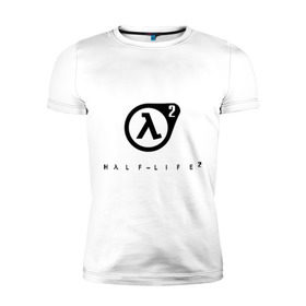 Мужская футболка премиум с принтом Half Life 2 в Петрозаводске, 92% хлопок, 8% лайкра | приталенный силуэт, круглый вырез ворота, длина до линии бедра, короткий рукав | half life 2 | shooter | научно фантастические | стрелялка | шутер