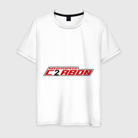 Мужская футболка хлопок с принтом NFS Carbon в Петрозаводске, 100% хлопок | прямой крой, круглый вырез горловины, длина до линии бедер, слегка спущенное плечо. | for | need | speed | гонки | компьютерная