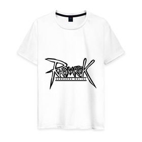Мужская футболка хлопок с принтом Ragnarok on-line в Петрозаводске, 100% хлопок | прямой крой, круглый вырез горловины, длина до линии бедер, слегка спущенное плечо. | рагнарок