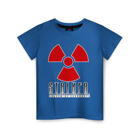 Детская футболка хлопок с принтом Stalker в Петрозаводске, 100% хлопок | круглый вырез горловины, полуприлегающий силуэт, длина до линии бедер | shooter | stalker | постапокалиптические | припять | радиация | сталкер | чернобыль | шутер