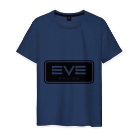 Мужская футболка хлопок с принтом EVE online в Петрозаводске, 100% хлопок | прямой крой, круглый вырез горловины, длина до линии бедер, слегка спущенное плечо. | Тематика изображения на принте: ив | игра | компьютерная