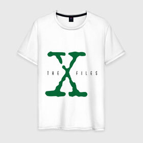 Мужская футболка хлопок с принтом X files в Петрозаводске, 100% хлопок | прямой крой, круглый вырез горловины, длина до линии бедер, слегка спущенное плечо. | x files | секретные материалы