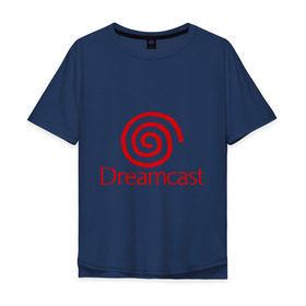 Мужская футболка хлопок Oversize с принтом Dreamcast в Петрозаводске, 100% хлопок | свободный крой, круглый ворот, “спинка” длиннее передней части | dreamcast | sega | видеоигры | приставки | сега
