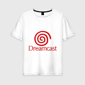 Женская футболка хлопок Oversize с принтом Dreamcast в Петрозаводске, 100% хлопок | свободный крой, круглый ворот, спущенный рукав, длина до линии бедер
 | dreamcast | sega | видеоигры | приставки | сега