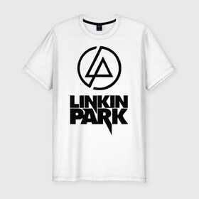 Мужская футболка премиум с принтом Linkin Park в Петрозаводске, 92% хлопок, 8% лайкра | приталенный силуэт, круглый вырез ворота, длина до линии бедра, короткий рукав | linkin | linkin park | park | линкин парк