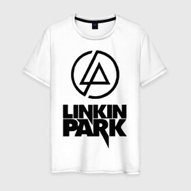 Мужская футболка хлопок с принтом Linkin Park в Петрозаводске, 100% хлопок | прямой крой, круглый вырез горловины, длина до линии бедер, слегка спущенное плечо. | linkin | linkin park | park | линкин парк