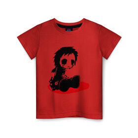 Детская футболка хлопок с принтом ЭМО грустный в Петрозаводске, 100% хлопок | круглый вырез горловины, полуприлегающий силуэт, длина до линии бедер | грустный | прощай | прощай бесчувственный мир | суицид | эмо