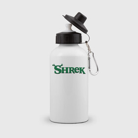 Бутылка спортивная с принтом Shrek в Петрозаводске, металл | емкость — 500 мл, в комплекте две пластиковые крышки и карабин для крепления | Тематика изображения на принте: shrek | шрек