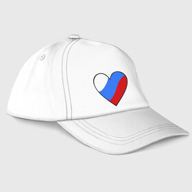 Бейсболка с принтом Российское сердце в Петрозаводске, 100% хлопок | классический козырек, металлическая застежка-регулятор размера | политические | российское | российское сердце | россия | рф