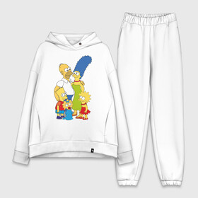 Женский костюм хлопок Oversize с принтом The Simpsons (2) в Петрозаводске,  |  | гомер