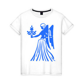 Женская футболка хлопок с принтом Дева (2) в Петрозаводске, 100% хлопок | прямой крой, круглый вырез горловины, длина до линии бедер, слегка спущенное плечо | 