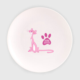 Тарелка 3D с принтом Розовая Пантера в Петрозаводске, фарфор | диаметр - 210 мм
диаметр для нанесения принта - 120 мм | Тематика изображения на принте: pink panther | розовая пантера