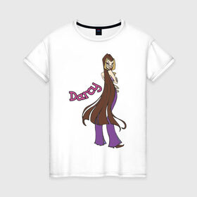 Женская футболка хлопок с принтом WinX darcy в Петрозаводске, 100% хлопок | прямой крой, круглый вырез горловины, длина до линии бедер, слегка спущенное плечо | darcy | winx | винкс