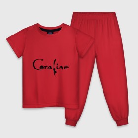Детская пижама хлопок с принтом Coraline в Петрозаводске, 100% хлопок |  брюки и футболка прямого кроя, без карманов, на брюках мягкая резинка на поясе и по низу штанин
 | coraline | коралина
