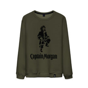 Мужской свитшот хлопок с принтом Capitan Morgan в Петрозаводске, 100% хлопок |  | capitan morgan | бар | бармен | капитан морган