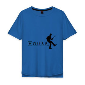Мужская футболка хлопок Oversize с принтом Хаус (10) в Петрозаводске, 100% хлопок | свободный крой, круглый ворот, “спинка” длиннее передней части | everybody lies | haus | house | все лгут | доктор | хауз | хаус | хью лори