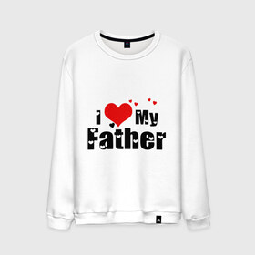 Мужской свитшот хлопок с принтом I love my father в Петрозаводске, 100% хлопок |  | father | i love | батя | дети | отец | папа | родители | родственники | семья | сердце | я люблю