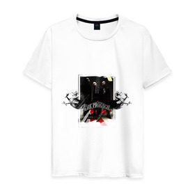 Мужская футболка хлопок с принтом The Prodigy в Петрозаводске, 100% хлопок | прямой крой, круглый вырез горловины, длина до линии бедер, слегка спущенное плечо. | prodigy | группы | музыкальные группы | продиджи | электронная музыка