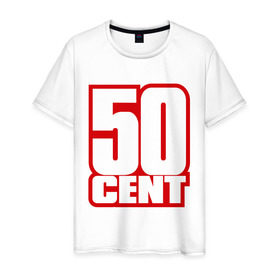 Мужская футболка хлопок с принтом 50 cent в Петрозаводске, 100% хлопок | прямой крой, круглый вырез горловины, длина до линии бедер, слегка спущенное плечо. | gangsta | gansta | hip | hip hop | hop | rap | рэп | рэпчина | хип | хип хоп | хипхоп | хоп