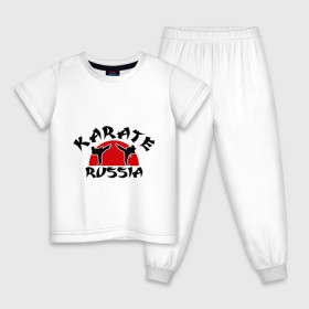 Детская пижама хлопок с принтом Карате в Петрозаводске, 100% хлопок |  брюки и футболка прямого кроя, без карманов, на брюках мягкая резинка на поясе и по низу штанин
 | каратэ