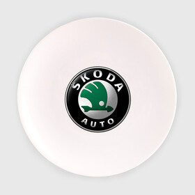 Тарелка 3D с принтом Skoda в Петрозаводске, фарфор | диаметр - 210 мм
диаметр для нанесения принта - 120 мм | skoda | авто | бренд | логотип | машина | шкода