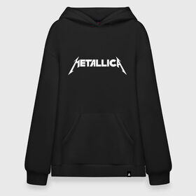 Худи SuperOversize хлопок с принтом Metallica в Петрозаводске, 70% хлопок, 30% полиэстер, мягкий начес внутри | карман-кенгуру, эластичная резинка на манжетах и по нижней кромке, двухслойный капюшон
 | rock