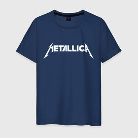 Мужская футболка хлопок с принтом Metallica (5) в Петрозаводске, 100% хлопок | прямой крой, круглый вырез горловины, длина до линии бедер, слегка спущенное плечо. | rock