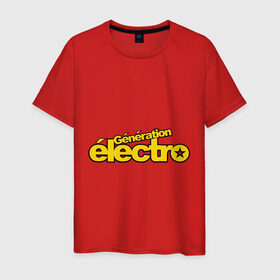Мужская футболка хлопок с принтом Electro generation в Петрозаводске, 100% хлопок | прямой крой, круглый вырез горловины, длина до линии бедер, слегка спущенное плечо. | electro | electro generation | tectonik | музыка | поколение | танец | танцы | тектоник | электронная | электронное