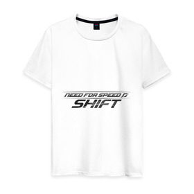 Мужская футболка хлопок с принтом Need for speed: SHIFT в Петрозаводске, 100% хлопок | прямой крой, круглый вырез горловины, длина до линии бедер, слегка спущенное плечо. | need for speed | nfs | shift | гонки | нфс