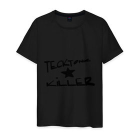 Мужская футболка хлопок с принтом Tecktonik killer 1 в Петрозаводске, 100% хлопок | прямой крой, круглый вырез горловины, длина до линии бедер, слегка спущенное плечо. | club | killer | tecktonik | клуб | клубные | тектоник