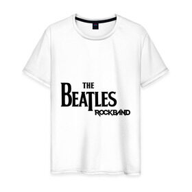 Мужская футболка хлопок с принтом The Beatles (2) в Петрозаводске, 100% хлопок | прямой крой, круглый вырез горловины, длина до линии бедер, слегка спущенное плечо. | 60s | 60е | beatles | битлз | битлс | битлы | леннон | ленон | макартни | ретро