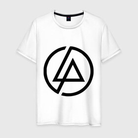 Мужская футболка хлопок с принтом Linkin park (5) в Петрозаводске, 100% хлопок | прямой крой, круглый вырез горловины, длина до линии бедер, слегка спущенное плечо. | linkin | park | линкин парк