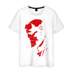 Мужская футболка хлопок с принтом Хеллбой в Петрозаводске, 100% хлопок | прямой крой, круглый вырез горловины, длина до линии бедер, слегка спущенное плечо. | hellboy | хелбой | хеллбой
