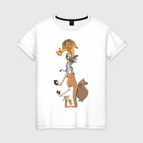 Женская футболка хлопок с принтом Мадагаскар (9) в Петрозаводске, 100% хлопок | прямой крой, круглый вырез горловины, длина до линии бедер, слегка спущенное плечо | madagascar | мадагаскар