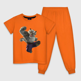 Детская пижама хлопок с принтом Кунг фу Панда (9) в Петрозаводске, 100% хлопок |  брюки и футболка прямого кроя, без карманов, на брюках мягкая резинка на поясе и по низу штанин
 | kung fu panda | panda | кунг фу | кунг фу панда