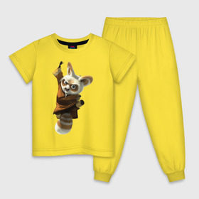 Детская пижама хлопок с принтом Кунг фу Панда (11) в Петрозаводске, 100% хлопок |  брюки и футболка прямого кроя, без карманов, на брюках мягкая резинка на поясе и по низу штанин
 | kung fu panda | panda | кунг фу | кунг фу панда