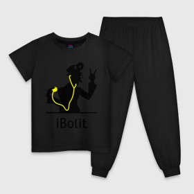 Детская пижама хлопок с принтом iBolit в Петрозаводске, 100% хлопок |  брюки и футболка прямого кроя, без карманов, на брюках мягкая резинка на поясе и по низу штанин
 | apple | ibolit | mac | айболит | мак