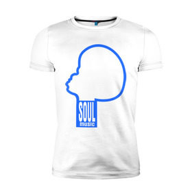 Мужская футболка премиум с принтом soul music в Петрозаводске, 92% хлопок, 8% лайкра | приталенный силуэт, круглый вырез ворота, длина до линии бедра, короткий рукав | Тематика изображения на принте: джаз | музыка | соул