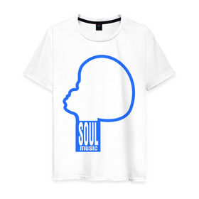 Мужская футболка хлопок с принтом soul music в Петрозаводске, 100% хлопок | прямой крой, круглый вырез горловины, длина до линии бедер, слегка спущенное плечо. | Тематика изображения на принте: джаз | музыка | соул